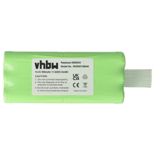 VHBW Akku Dirt Devil R1-L051B, 0606004 - 800 mAh, 14,4 V, NiMH