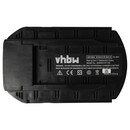 VHBW Electric Tool Battery Hilti B24, B 24/3.0, B 24/2.0 - 3000 mAh 24 V NiMH