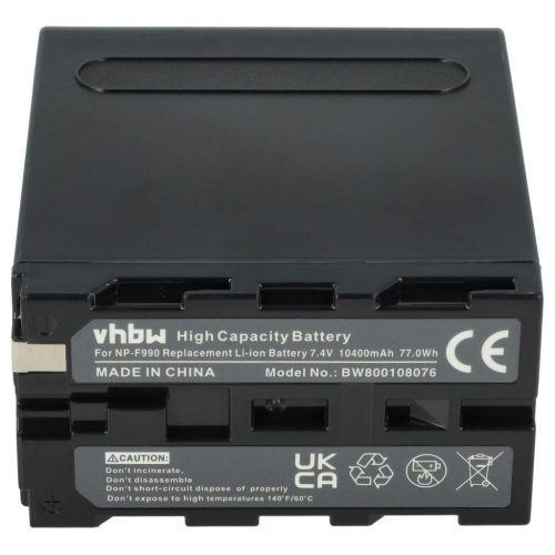 Videokamera Akku Grundig BP-10, BP-9, BP-8 - 10400 mAh 7,4 V Li-Ion