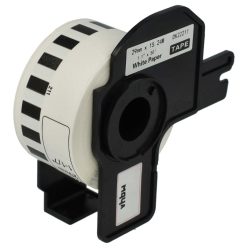 VHBW Brother DK-22211 Label, 29 mm x 15.24 m + Holder