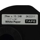 VHBW Brother DK-22211 Label, 29 mm x 15.24 m + Holder