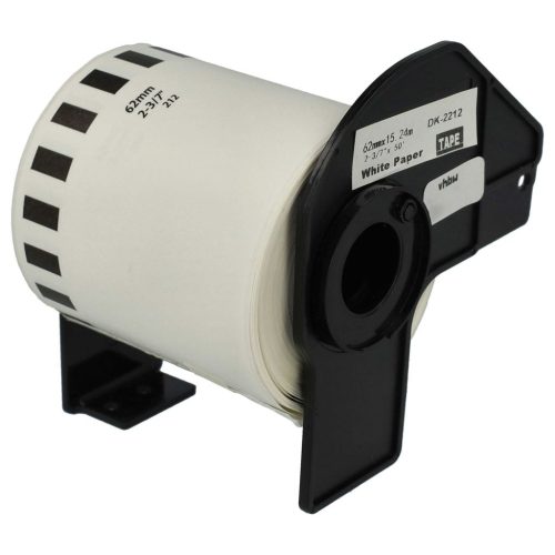 VHBW Brother DK-22212 Labeler, 62mm x 15.24m + Holder