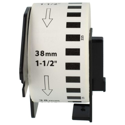 VHBW Brother DK-22225 Label - 38 mm x 30.48 m + Holder