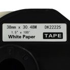 VHBW Brother DK-22225 Label - 38 mm x 30.48 m + Holder