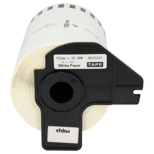 VHBW Brother DK-22243 Label - 102mm x 30.48m + Holder