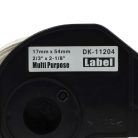 VHBW Brother DK-11204 Label - 17 mm x 54 mm + Holder