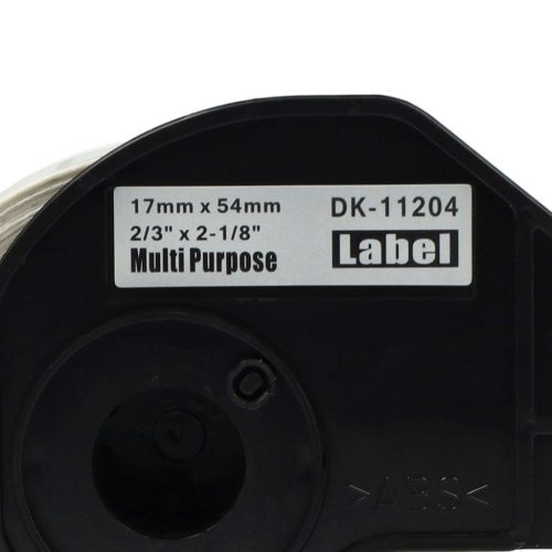 VHBW Brother DK-11204 Label - 17 mm x 54 mm + Holder