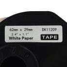 VHBW Brother DK-11209 Label - 62mm x 29mm + Holder