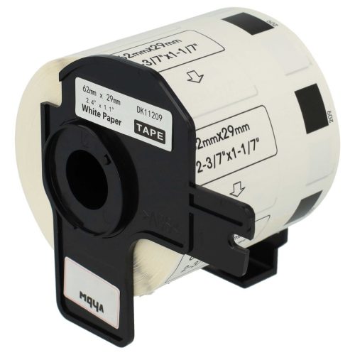VHBW Brother DK-11209 Label - 62mm x 29mm + Holder