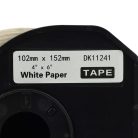 VHBW Brother DK-11241 Label - 102mm x 152mm + Holder