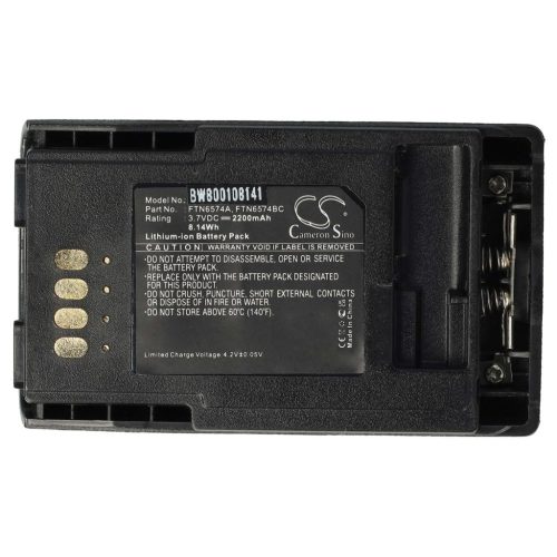 VHBW Radioakku Motorola AP-6574, PMNN4351, FTN6574BC, FTN6574A, FTN6574 - 2200 mAh 3,7 V Li-Ion