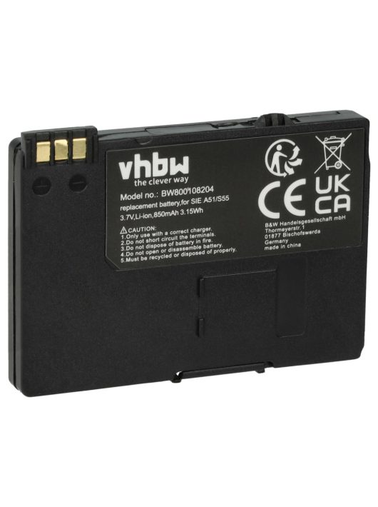 Vezetékes telefon akku az EBA-510-hez - 850 mAh 3,7 V Li-Ion