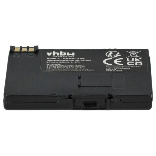 VHBW Wired phone battery for EBA-510 - 850 mAh 3.7 V Li-Ion