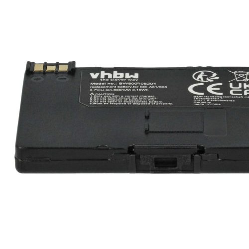 VHBW Wired phone battery for EBA-510 - 850 mAh 3.7 V Li-Ion