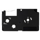 VHBW Casio XR-6GN1, XR-6GN Etikettenband - 6 mm, Schwarz-Grün