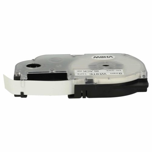 VHBW Casio XR-9WE1 Etikettenband, 9 mm, Schwarz-Weiß