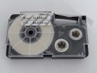 VHBW Casio XR-9X, XR-9X1 Label Tape – 9 mm, Black-Clear