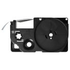 VHBW Casio XR-12BU Etikettenband - 12 mm, Schwarz-Blau