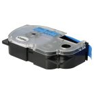 VHBW Casio XR-12BU Etikettenband - 12 mm, Schwarz-Blau