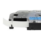 VHBW Casio XR-12BU Etikettenband - 12 mm, Schwarz-Blau