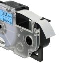 VHBW Casio XR-12BU Etikettenband - 12 mm, Schwarz-Blau