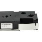 VHBW Casio XR-12GD, XR-12GD1 Etikettenband - 12 mm, Schwarz-Gold