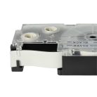 VHBW Casio XR-12SR, XR-12SR1 Etikettenband - 12 mm, Schwarz-Silber