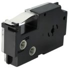 VHBW Casio XR-12SR, XR-12SR1 Etikettenband - 12 mm, Schwarz-Silber