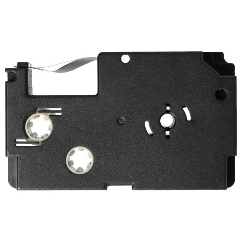 VHBW Casio XR-12SR, XR-12SR1 Etikettenband - 12 mm, Schwarz-Silber