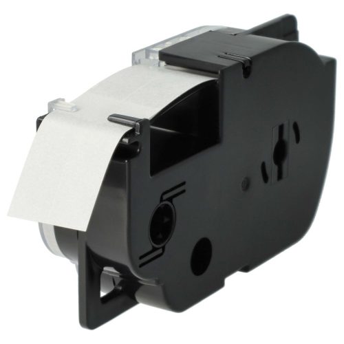 VHBW Casio XR-18SR1 Etikettenband, 18 mm, Schwarz-Silber, PET+HARZ