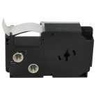 VHBW Casio XR-18X1 Etikettenband, 18 mm, Schwarz-Transparent, PET+HARZ