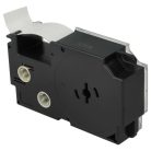 VHBW Casio XR-18X1 Etikettenband, 18 mm, Schwarz-Transparent, PET+HARZ