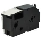 VHBW Casio XR-24WE Etikettenband, 24 mm, Schwarz-Weiß