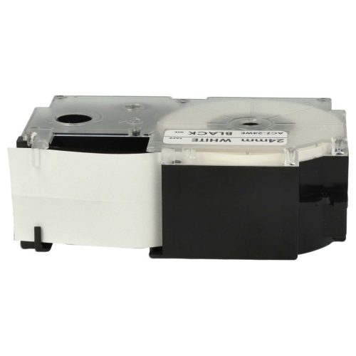 VHBW Casio XR-24WE Etikettenband, 24 mm, Schwarz-Weiß