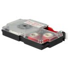 VHBW Casio XR-9WER Etikettenband, 9mm, Rot-Weiß