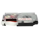 VHBW Casio XR-9WER Etikettenband, 9mm, Rot-Weiß