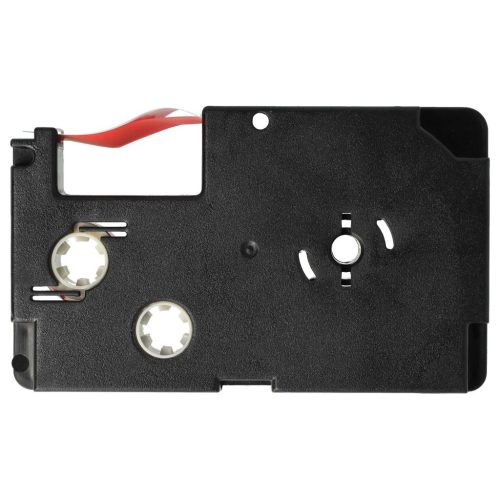 VHBW Casio XR-9WER Etikettenband, 9mm, Rot-Weiß