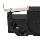 VHBW Casio XR-12RD1 Etikettenband, 12 mm, Schwarz-Rot