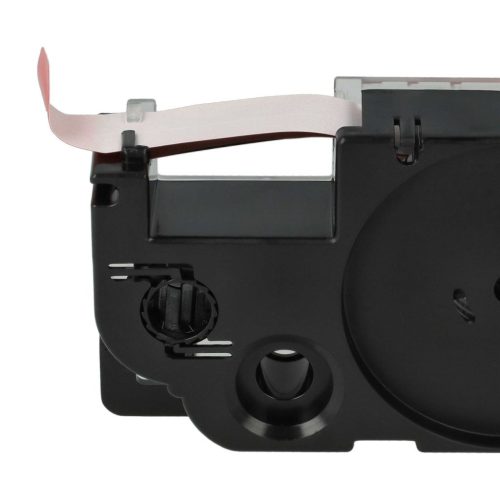 VHBW Casio XR-12RD1 Etikettenband, 12 mm, Schwarz-Rot