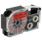 VHBW Casio XR-18RD1 Etikettenband, 18 mm, Schwarz-Rot, PET+HARZ