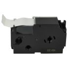 VHBW Casio XR-24X Etikettenband - 24 mm, Schwarz-Transparent