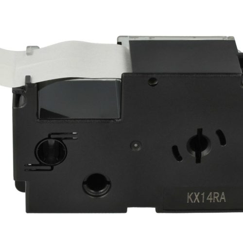 VHBW Casio XR-24X Etikettenband - 24 mm, Schwarz-Transparent