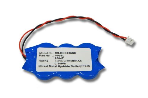 Számítógép BIOS akkumulátor  Dell 6P466, PP01L, 9604T, B-4002 típusokhoz – 20 mAh 7,2 V NiMH