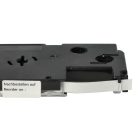 VHBW Casio XR-6X1, XR-6X Etikettenband - 6 mm, Schwarz-Transparent