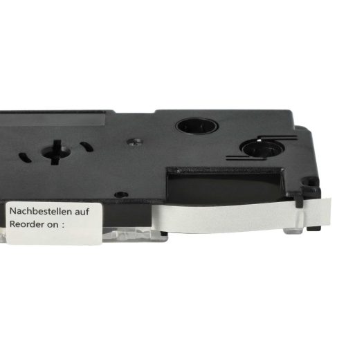 VHBW Casio XR-6X1, XR-6X Etikettenband - 6 mm, Schwarz-Transparent