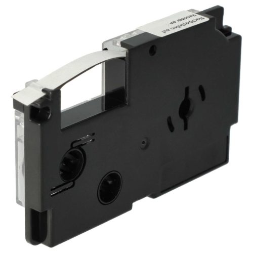 VHBW Casio XR-6X1, XR-6X Etikettenband - 6 mm, Schwarz-Transparent