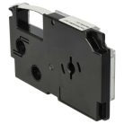 VHBW Casio XR-6X1, XR-6X Etikettenband - 6 mm, Schwarz-Transparent
