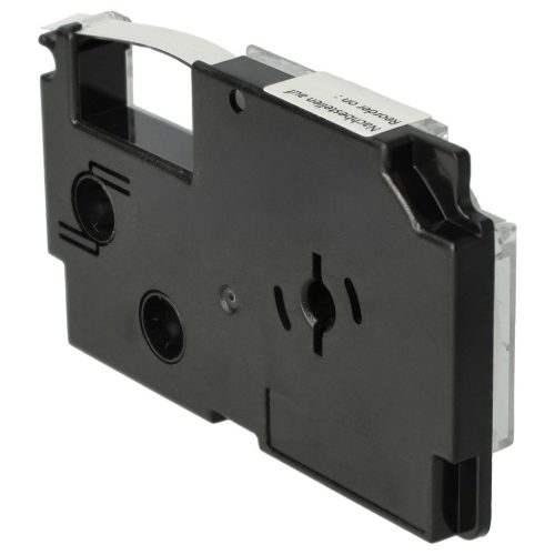 VHBW Casio XR-6X1, XR-6X Etikettenband - 6 mm, Schwarz-Transparent