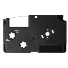 VHBW Casio XR-6X1, XR-6X Etikettenband - 6 mm, Schwarz-Transparent