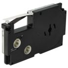 VHBW Casio XR-6SR1 Label Tape, 6 mm, Black-Silver